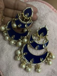 Navy blue earrings