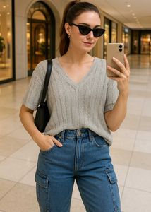 Pinterest Oversized Knitted Top B