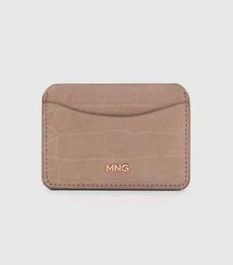 MANGO Croc Effect Card Holder