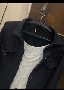Combo Of Zara Shirt, Pant &amp; Denim Jacket &amp;  Inner