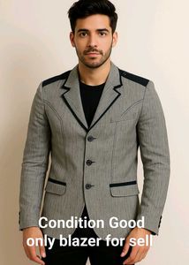 Good Condition Gray Blazer Mens