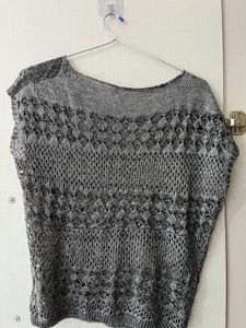 Grey Knit Top