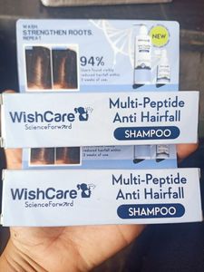 Pack Of 2 ❤️ Wishcare Peptide Anti Hairfall Shampo