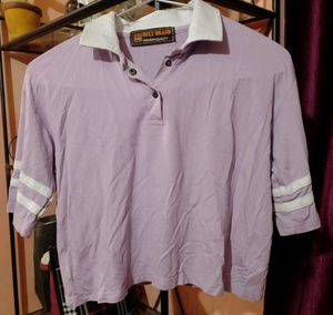 Cute Lavender Polo Top
