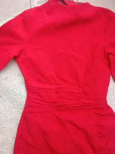 Red Midi Bodycon Dress