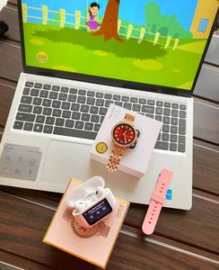 Fossil Gen 9 And Apple Air Pods With Screen