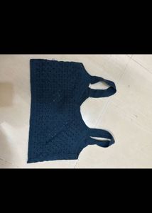 Knitted jacket and crop top