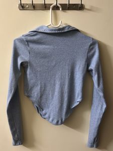 Blue Crop Top