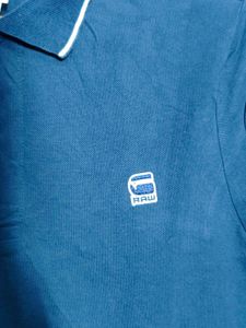 Blue G-Star Polo T-Shirt Size S 36/38