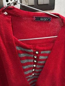 Wollen Red Top For Women