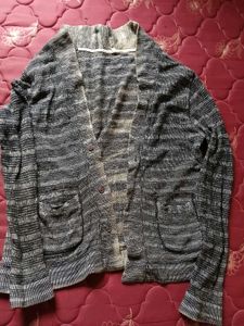 Striped Knit Cardigan (Unisex)