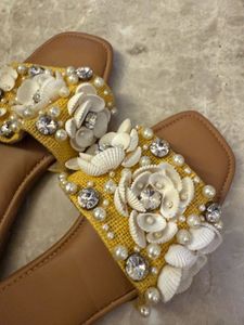 Embellished Yellow Slides