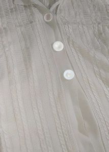 Vintage Cream Cable Knit Cardigan