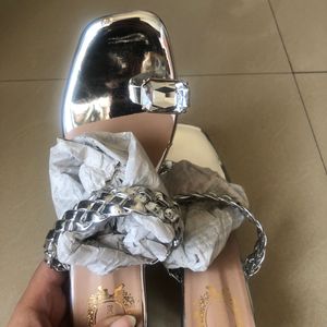 New Silver Formal Heels