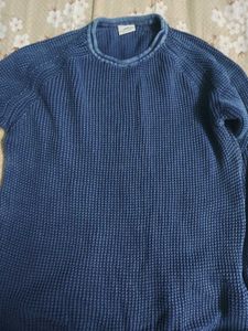 Blue Knit Pullover