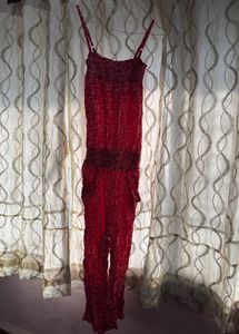 Pink Floral Jumpsuit