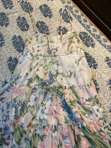 Floral Tiered Mini Dress