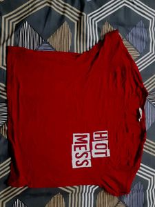 Red 'Hot Mess' Tee ❗️ Read Description❗️