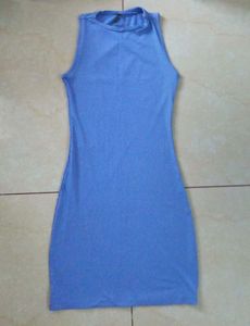 Blue Bodycon Midi Dress