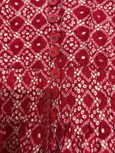 Red Printed Dress