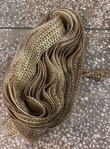 4 Golden Fabric Laces Total 38 Meters Approx
