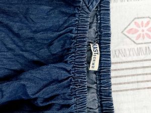 Denim Puff Sleeve Top