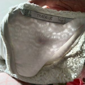 ZARA white Colour One Piece