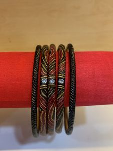 Traditional Black Bangles - Set Of 4