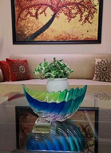 MIKASA WALTHER GLASS LEAF SHAPED WEST GERMANY BOWL