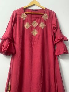 Sylish Double Layer Kurta Dress