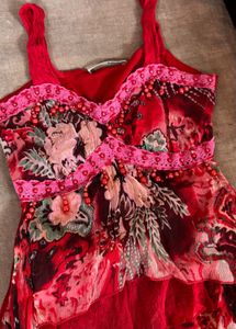 Floral Beaded Top