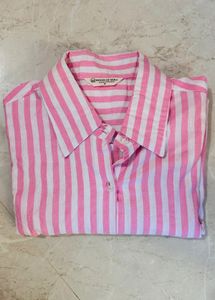 Striped Pink & White Shirt