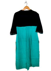 Black, Sea Green Kurta
