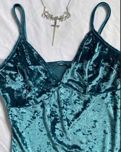 Velvet Mini Slip Dress