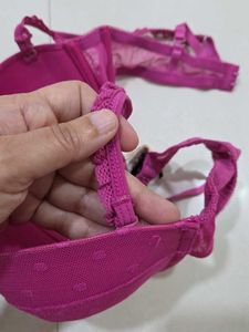 Pink Polka Dot Bra from Paris