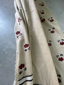 Vintage Floral &amp; Stripe Shawl