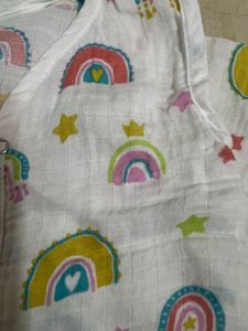 Muslin Rainbow Baby Outfit Set- 12-18 months