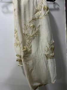 White Dress Material