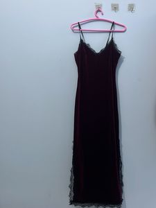 Maroon Night Dress