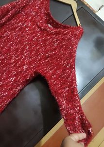 Maroon Winter Top For Girl Or Woman 42 Bust
