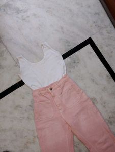 Pink Straight Fit Jeans 💕