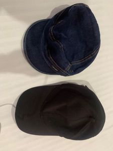 Denim &amp; Black Caps New