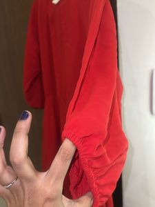Elegant Red Midi Dress