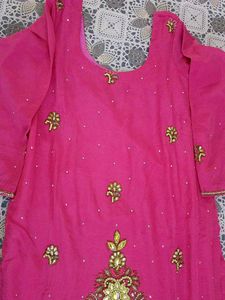 Pink Embroidered Salwar Kameez