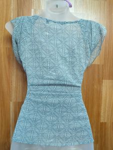 Ruffled Sheer Top