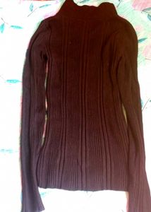 Ribbed Vest Shape Sweater