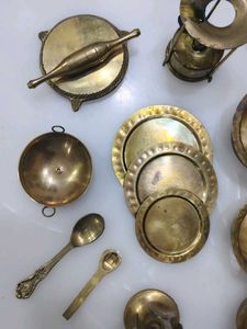 Peetal(Brass) Miniature Cooking Set