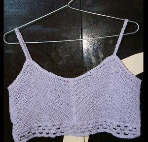 Lavender Crochet Top 💜