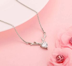 Anushka Sharma Silver Deer Heart Necklace