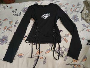 Black Long Sleeve Top